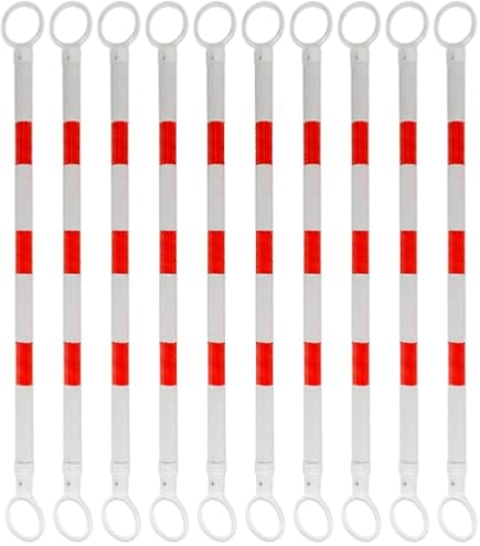 Amazon | 10本セット コーンバー 34φ 2m 黄/黒 | 三角コーン | 産業