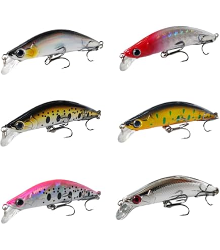 Amazon.co.jp: 【PBルアー】渓流ミノー 65FS 65mm 8g 渓流 トラウト