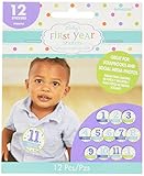 Baby's First year stickers 男の赤ちゃん　一か月後ごと成長シール