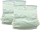 村信 2枚組 フリータイプ 水玉柄 おむつカバー 80~95cm サックス JF203F 日本製