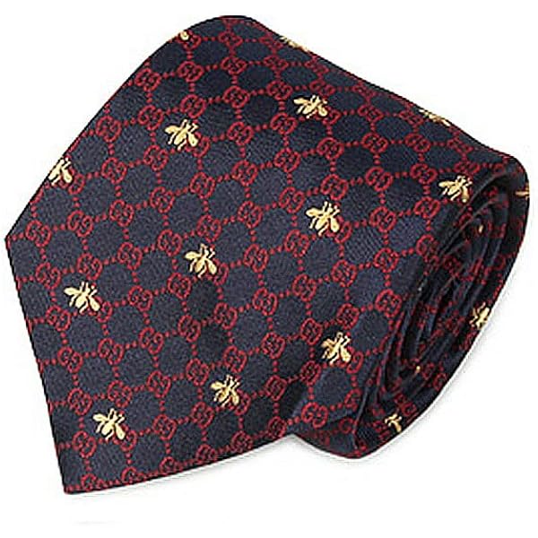 ☆2906_1 美品 GUCCI ネクタイ ハート 小紋柄 ネイビー 楽天市場