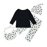 (プタス)Putars ベビー服 子供服 Tシャツ 上下セット 涎掛け 帽子付き 四点セット 女の子 男の子 長袖 羽柄 可愛い 秋 冬 スポーツ 運動会 旅行 記念日 プレゼント 6-24ヶ月