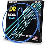 DR エレキ弦 NEON ニッケルメッキ ブルー カラー コーテッド .010-.046 NBE-10