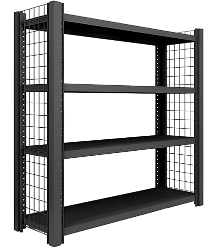 Amazon｜KIKAIYA 【3台】 スチールラック 5段 ブラック 収納 350kg 