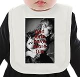 Bad Girls Have More Fun In Red ネクタイを有する有機ビブ Medium