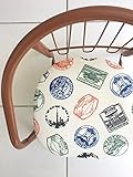 豆椅子　「スタンプ」 (ブラウン)