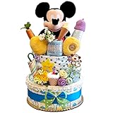 出産祝いに大好評 ディズニー おむつケーキ 大きいミッキー マウス 誕生プレゼント 内祝い 男の子 パンパース(S) 5４枚