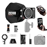 Zhiyun Molus X100 Pro キット LED ビデオライト,100W 2700K~6500K 2色スタジオライト Bluetoothメッシュ付き スタジオ照明、屋外写真、ビデオ撮影用