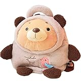 (ハニーブロッサム) HONEY BLOSSOM キッズ ＆ ベビー バッグ 【 ふっくら 柔らか ぬいぐるみ リュック 】 グレージュ くま ベビーピンク うさぎ こども用 お出掛け カバン 可愛い