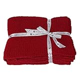 Kashwere カシウェア BLANKET SOLID THROWスローブランケット 単色 Ruby Red ルビーレッド T-30-131-52 [並行輸入品]