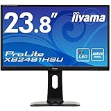 iiyama モニター ディスプレイ XB2481HSU-B1 (23.8インチ/フルHD/AMVA/HDMI,D-sub,DVI-D/昇降/ピボット/3年保証)