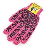 ワーク グローブ カラフル デザイン ニット手袋 workglove-5-2.Leopard Pink 軍手