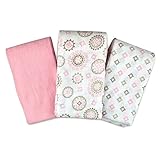SwaddleMe 3 - Pack Floral Medallion Muslin Swaddle Blankets inピンク
