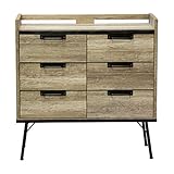 チェスト 棚 ラック キャビネット 幅88cm カラー：ミディアムブラウン