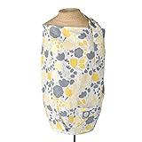 Yellow Tulip Nursing Cover - 100% Cotton Contoured Floral Design by Balboa Baby