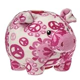 Mary Meyer Print Pizzazz貯金箱、6、" Peacefulピンク