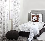 Bacati Muslin 4 Piece Toddler Bedding Set, Football/Brown/Grey by Bacati