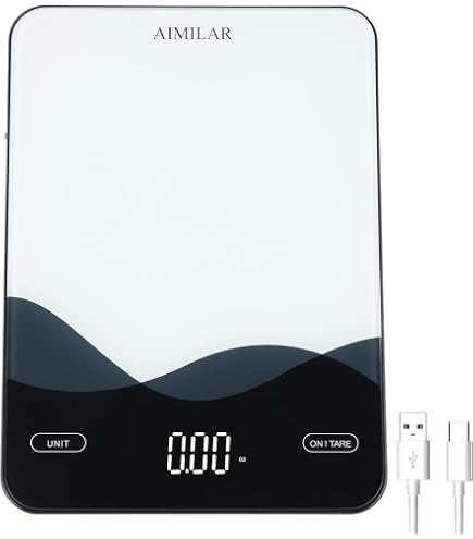 Ionsno Dual Platform Digital Kitchen Scale - 2.2 Lbs & 10 Kg Capacity, Stainless Steel, Tare Function, Units Conversion - View #5
