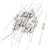 uxcell ガラスヒューズ ショートサーキットプロテクター 電子回路制御 交換部品 電子部品 20個入り