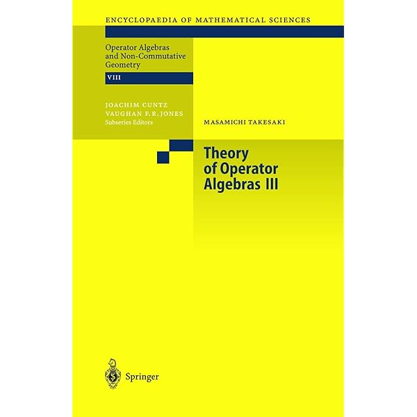 【洋書古書】Theory of Operator Algebras III Amazon | Theory of Operator Algebras I (Encyclopaedia of