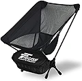 FIELDOOR ポータブルコンパクト アウトドアチェア ロータイプ 【ブラック】 幅53cm×奥行50cm×高さ62cm 軽量コンパクト/折りたたみ/持ち運び可能