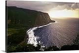 Guido Cozziプレミアムシックラップキャンバス壁アート印刷題名ハワイ、Big Island、Waipio Valley 36" x 24" 2040683_24_36x24_none