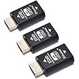 EVanlak(イヴァンラック) HDMI EDIDエミュレーター パススルー エミュレーターアダプター不要 第3世代 Mac ThunderboltからHDMIスイッチ/エクステンダー/AVレシーバー/ビデオスプリッターに対応 4k 3840x21