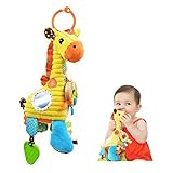 GYBER TM Giraffe Baby Plush Toy Rattle Multifunctional Pull The Music Placate Toy Bed Hang [並行輸入品]