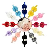 welandtech Shabby Flowerヘッドバンド伸縮性ヘアバンド新生児、幼児と子供