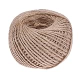 SIKIWIND クリスマス装飾 50m黄麻縄 天然繊維 手作り DIY 裁縫 園芸工程 ワインパーテイ 田舎 婚礼装飾