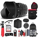 Sigma (シグマ) 12-24mm f/4 DG HSM アートレンズ Nikon F (205955) バンドル + バックパック + 64GBカード + レンズケース + カードリーダー + クリーニングセット + フレックス三脚 + メモリーウォレット + IRリモコン + キャップキーパー