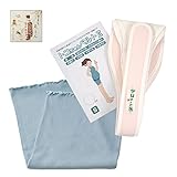 【きょうろまん付】トコちゃんベルトII（S：白色）＋厚手腹巻カラー（M丈60cm：サックス）【カラポカセット】