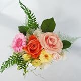 バラエティーにとんだカラーと色々なお花のプリザーブドフラワーアレンジお祝いに・彩