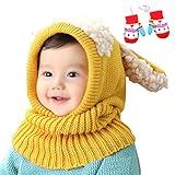 サク タスケ （sac taske） 赤ちゃん ニット帽 ウサ耳 ＆ ベビー 手袋 うさぎ 防寒 (イエロー うさちゃん)