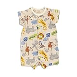 baby ampersand アニマル柄ロンパス　ベージュ　60cm