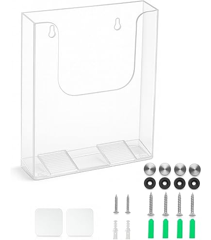 Amazon.co.jp: seimeinoki カタログスタンド A6判 壁掛け アクリル製