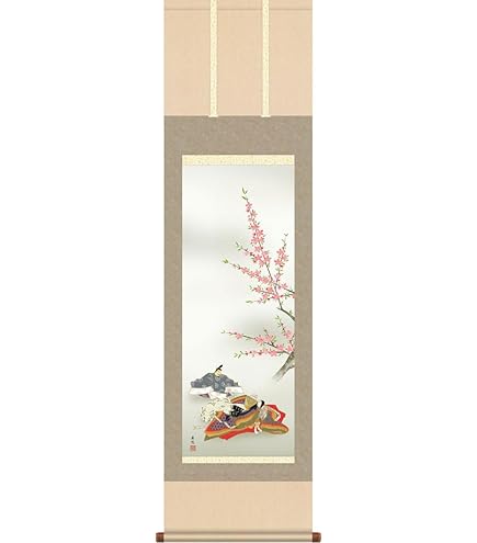 Amazon.co.jp: 塚下静庵『立雛』日本画 桃の節句 お雛様 ひな人形