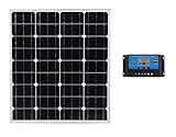 SAYA ソーラーパネル80w 10Aチャージャーコントローラー付け