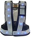 ミズケイ 役立~ツ LED付き多機能ベスト 【光るんです!】 紺 / 白(青色LED) 3015002