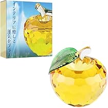 Amazon.co.jp: ideamall 風水 クリスタル リンゴ 林檎 アイテム