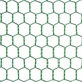 ダイドーハント (DAIDOHANT) (金網) ビニール 亀甲金網 グリーン (線径d)#20(0.85mm) x (目合a)16mm/(幅W)910mm x (長さL)5M 1巻入 10160291