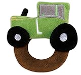 Stephan Baby Down on The Farm Plush Ring Rattle, Tractor by Stephan Baby