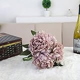 inverleeクリスタルバラパールブライズメイドウェディングブーケブライダル人工シルク花 グレー