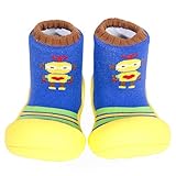 [アティパス] ソックスシューズ  robots03yellow ロボット イエロー S(10.8cm)(10.5 cm)
