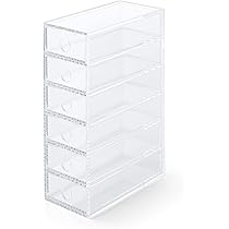 Amazon｜無印良品 アクリル小物収納・6段 約幅8.7×奥行17×高さ25.2cm