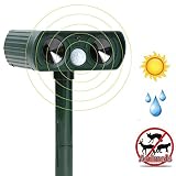 ZHONG-Z LED 無害 ソーラー充電式 選べる超音波 庭ガード 防滴構造 庭園 猫よけ 鳥 ネズミ 野良猫 動物撃退器 対策器 簡単設置 日本語説明書