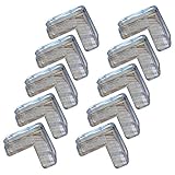 Pawaca 10個セット　テーブル角　家具角　ケガ防止　コーナーガード　コーナークッション　安全のため　子供　赤ちゃん　透明　シリコン　安全角　貼りやすい　強力な両面取付シール付