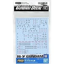 ガンプラ RG Hi-νガンダム　デカールセット Amazon | 蛍光!! HG RG MG PG RE ロボット MS ディテールアップ