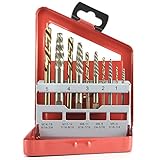 Neiko 01925A Alloy Screw Extractor Solid Cobalt Left Hand Drill Bits Set, 10 Piece [並行輸入品]