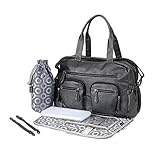 OiOi Sac à Langer Faux Buffalo Carry All Charcoal